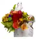 Flores Cajita Del Terror Dulce Feliz Halloween