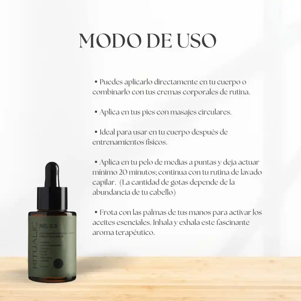 Combo Ritualic 3 Óleos – Nutrición, Protección Y Calma