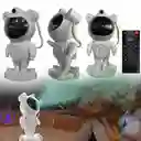 Proyector Astronauta Con Parlante Conexion Bluetooth Para Dormitorio Blanco