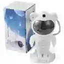 Proyector Astronauta Con Parlante Conexion Bluetooth Para Dormitorio Blanco