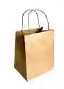 Bolsa Papel Kraft # 5 Con Manija 16x20x12 Cms