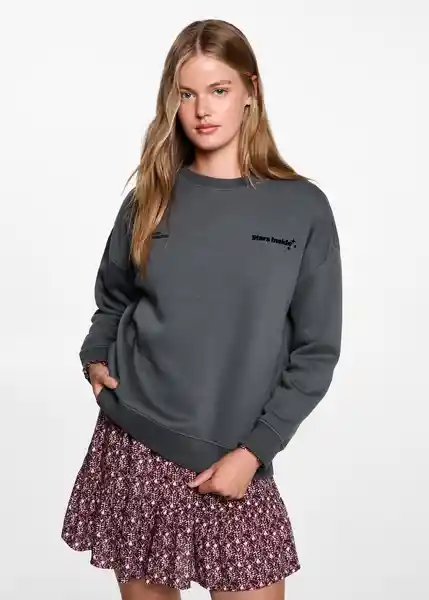 Sudadera Inside Antracita Talla 19 Teen Niñas Mango