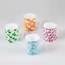 Mug Taza Expressions Multicolor 320 Ml 4 Pz Vidrio Opal