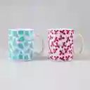 Mug Taza Expressions Multicolor 320 Ml 4 Pz Vidrio Opal