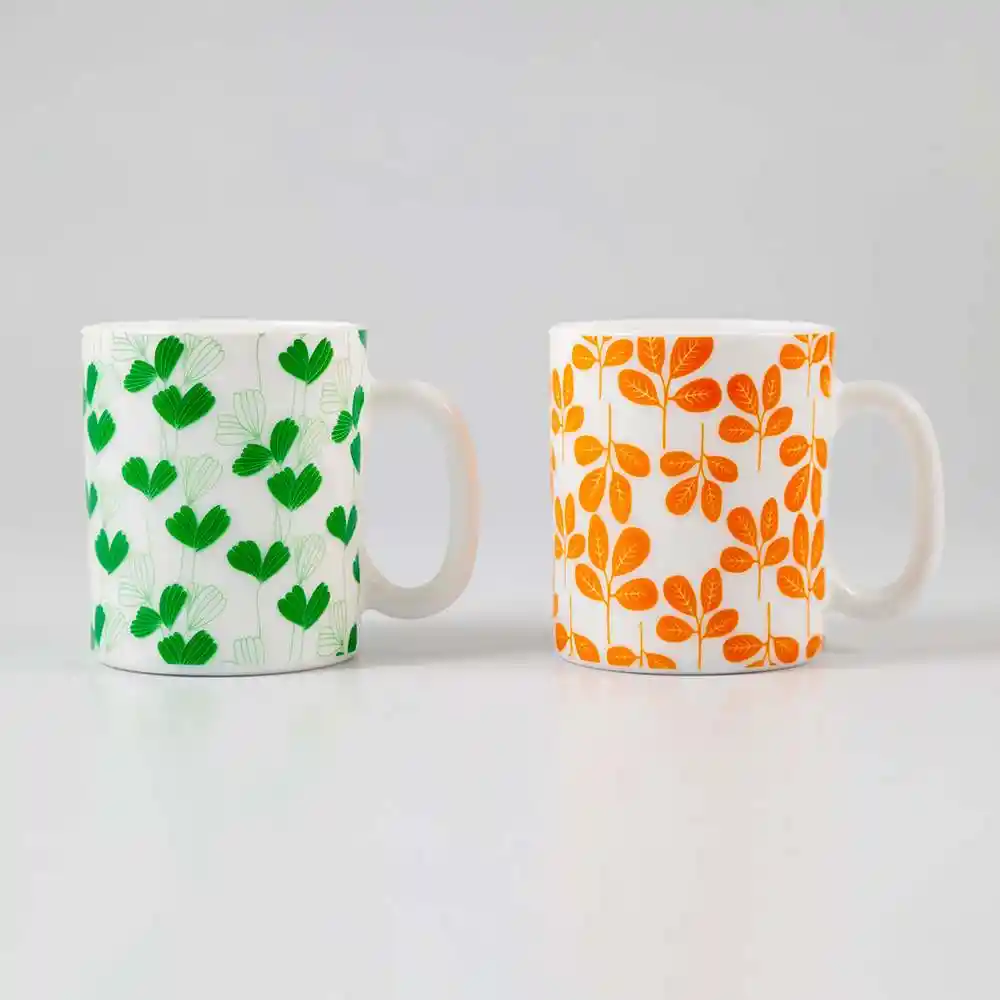 Mug Taza Expressions Multicolor 320 Ml 4 Pz Vidrio Opal