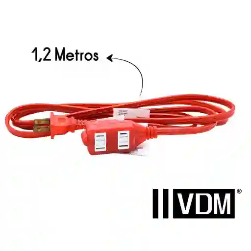 Extension Polarizada Calibre 14 3 Salidas 1.2 Met