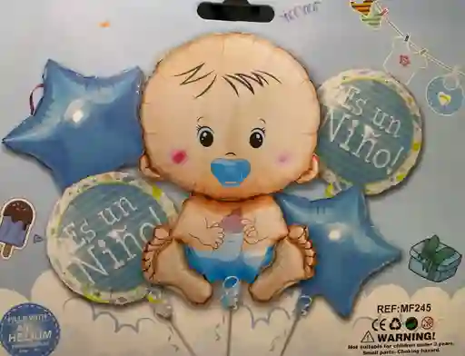 Bombas Globos Por 5 Piezas Diseño Es Un Niño Revelacion De Genero Bebe Para Decoracion De Fiestas Niño O Hombre O Mujer