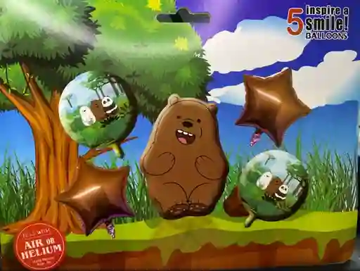 Bombas Globos Por 5 Piezas Diseño Escandalosos Osos Para Decoracion De Fiestas Niño O Hombre O Mujer