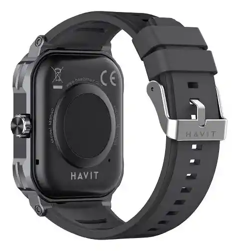 Smartwatch Havit M9040s Con Pantalla De 1.91” | Estilo Elegante Mesh Blanca | Mide Ritmo Cardíaco, Pasos Y Sueño | Compatible Android E Ios