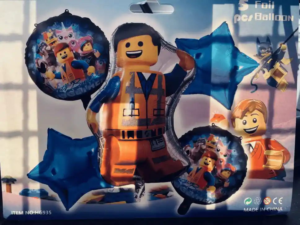 Bombas Globos Por 5 Piezas Diseño Una Gran Aventura Lego Para Decoracion De Fiestas Niño O Hombre O Mujer