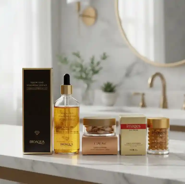 Kit Antiarrugas 24k Acido Hialuronico Colageno (serum + Crema Ojos + Capsulas)
