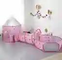 Carpa Castillo Con Túnel Y Piscina De Princesa Original Rosada