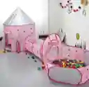 Carpa Castillo Con Túnel Y Piscina De Princesa Original Rosada