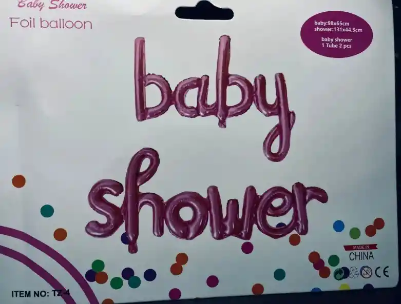 Bombas Globos Por 2 Piezas Diseño Baby Shower Rosado Para Decoracion De Fiestas Niño O Hombre O Mujer