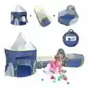 Carpa Castillo Con Túnel Y Piscina De Principe Original Azul