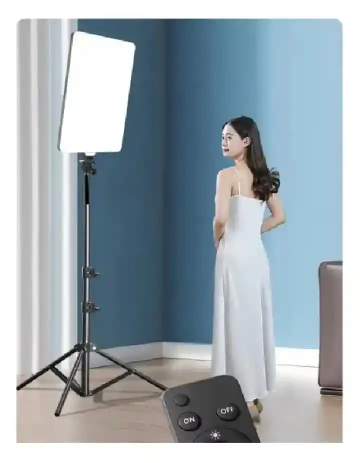 Aro De Luz Profesional Para Fotografia. Panel De 45*29 Centimetros Negro Blanco Frío