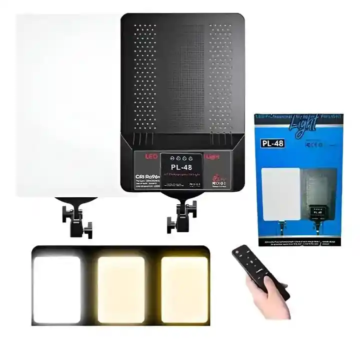 Aro De Luz Profesional Para Fotografia. Panel De 45*29 Centimetros Negro Blanco Frío