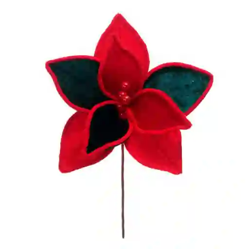 Flor Miro Christmas 1x25cm Rojo Verde