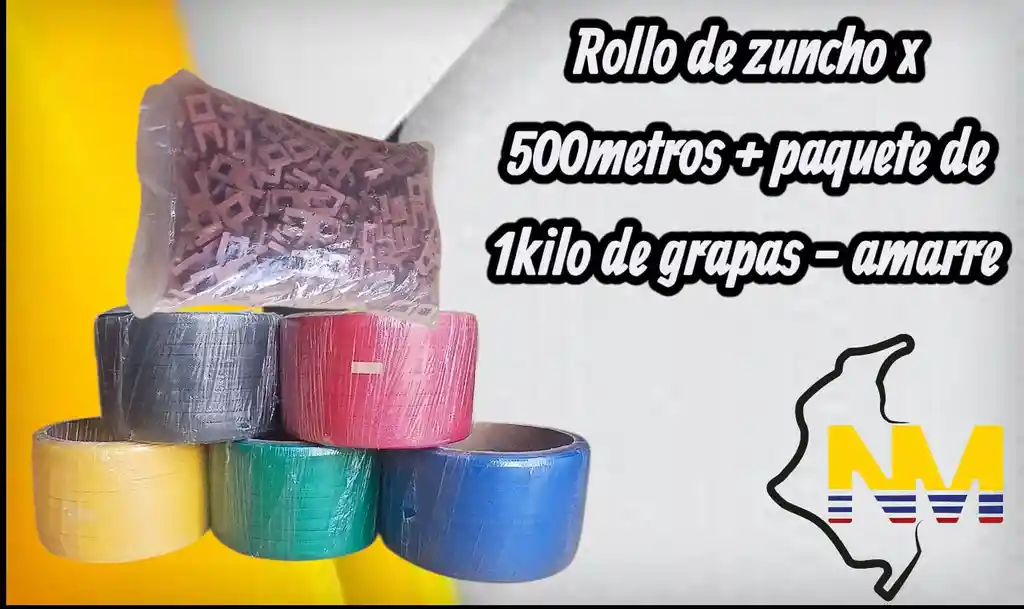 Rollo De Zuncho * 500metro + 1 Kilo De Grapa-amarre