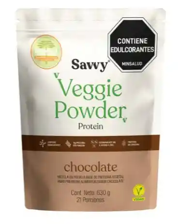 Veggie Powder Chocolate X630gr Savvy