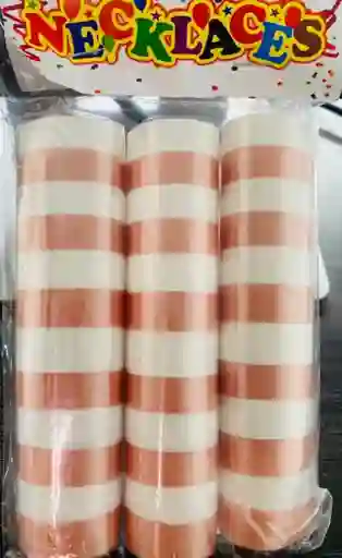 Paquete De Serpentinas Rosado Y Blanco Decoracion De Fiestas