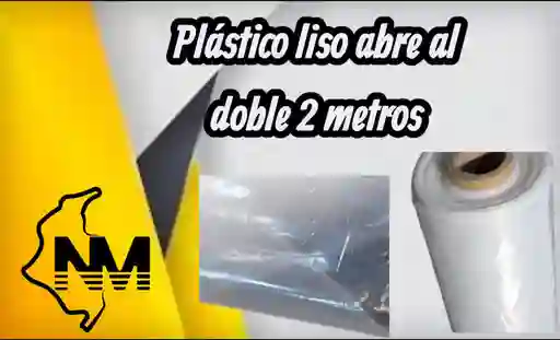 Plastico Liso Trasparente Abre Al Doble 2 Metros