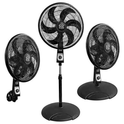 Ventilador 18" 6 Aspas 3 En 1 Negro