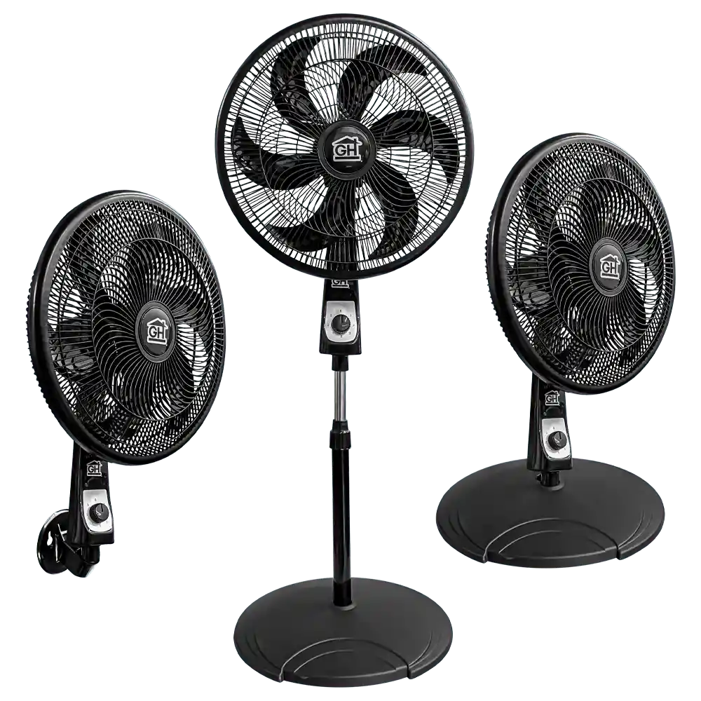 Ventilador 18" 6 Aspas 3 En 1 Negro