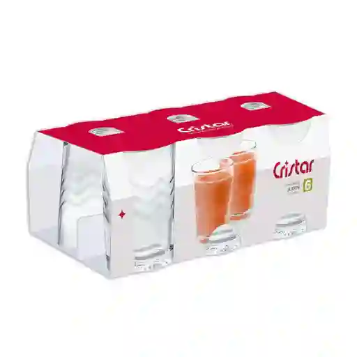 Juego De Vasos Cristar Canastilla X6