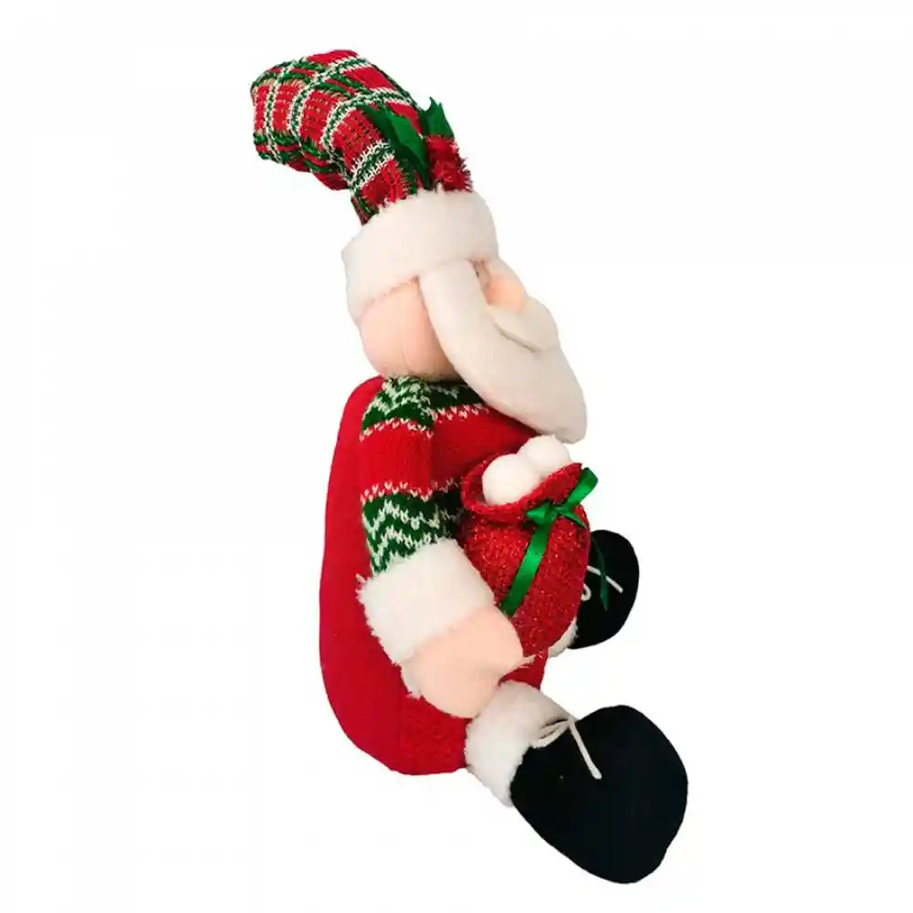 Muñeco Santa Sentado Rojo Santini