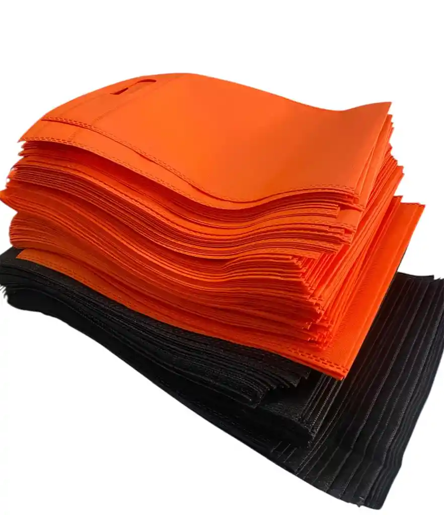 Bolsas Cambrel Negro Y Naranja 25x30 Cms