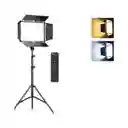 Aro De Luz Panel Reflector De Luz Fotografía Luz Led Lámpara Con Tripode Negro Blanco Neutro