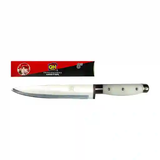Cuchillo De Cocina 8" Mango Blanco Gh