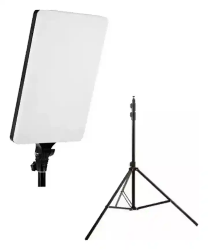 Aro De Luz Panel Rl16 De Fotografia Con Tripode Negro Blanco Frío