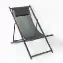 Silla Exterior Ubl Playera Plegable 61x81x100cm Negro