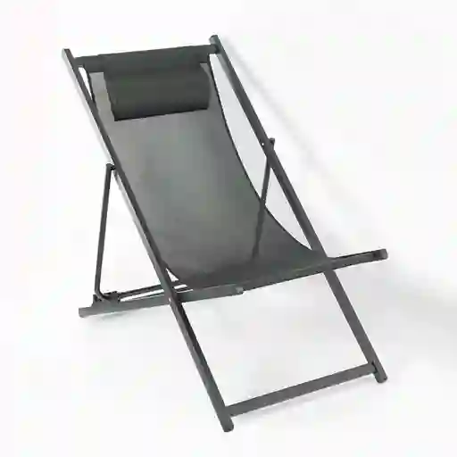 Silla Exterior Ubl Playera Plegable 61x81x100cm Negro