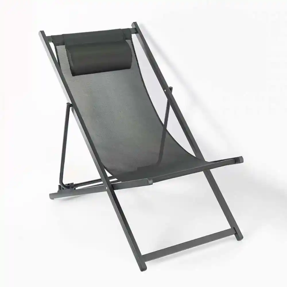 Silla Exterior Ubl Playera Plegable 61x81x100cm Negro
