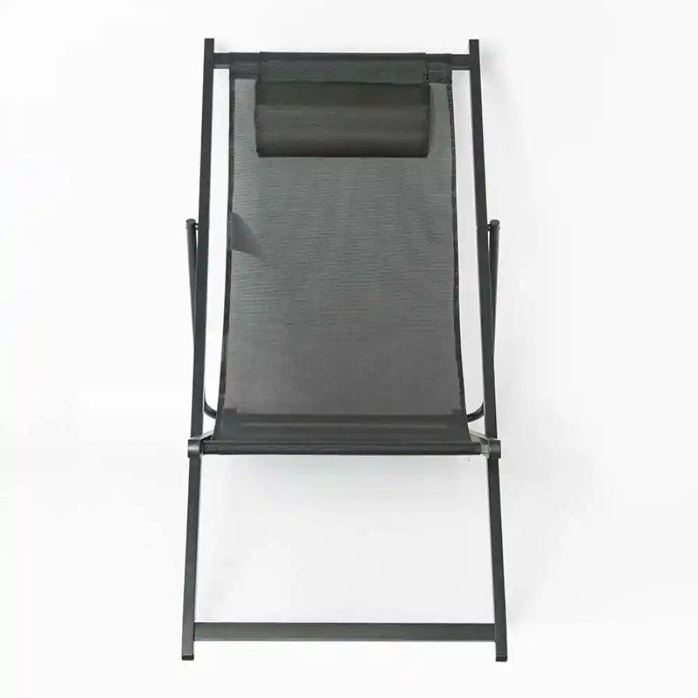 Silla Exterior Ubl Playera Plegable 61x81x100cm Negro