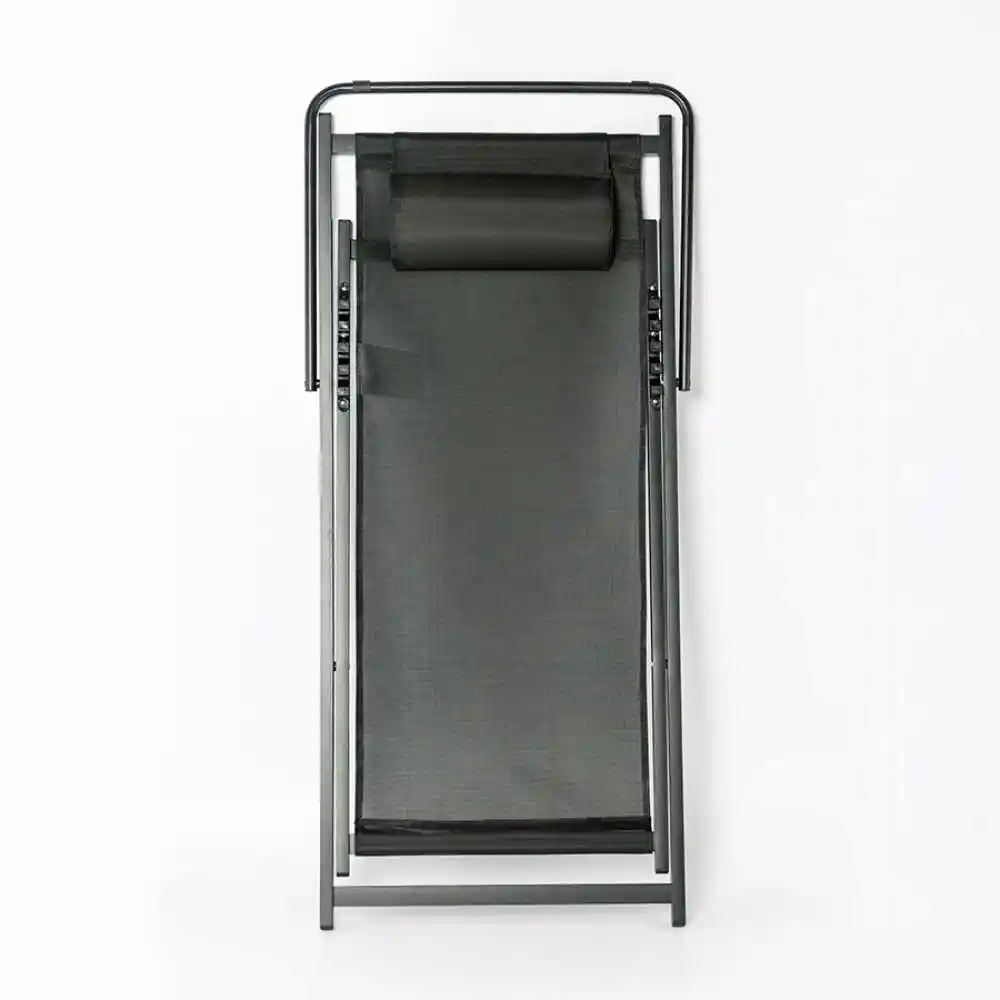 Silla Exterior Ubl Playera Plegable 61x81x100cm Negro