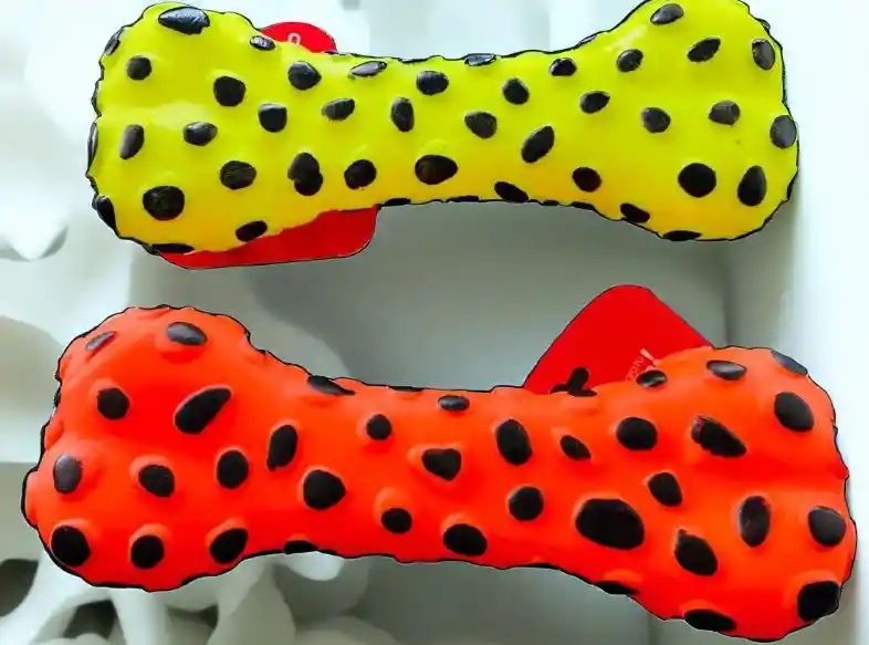 Juguete Masticable En Plastico Suave Con Sonido Para Mascota En Forma De Hueso Para Perros Y Gatos