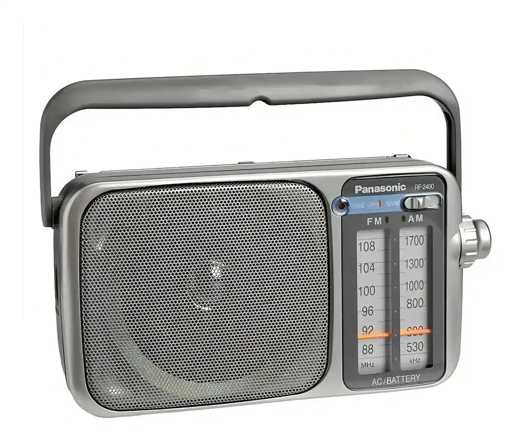 Radio Am/fm Panasonic Rf-2400d Portátil, Pilas O Adaptador