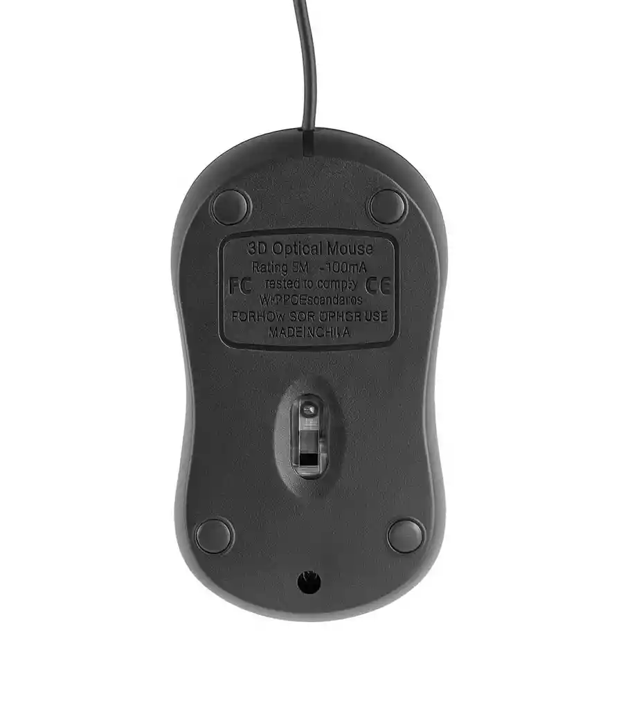 Mouse Optico Negro Usb