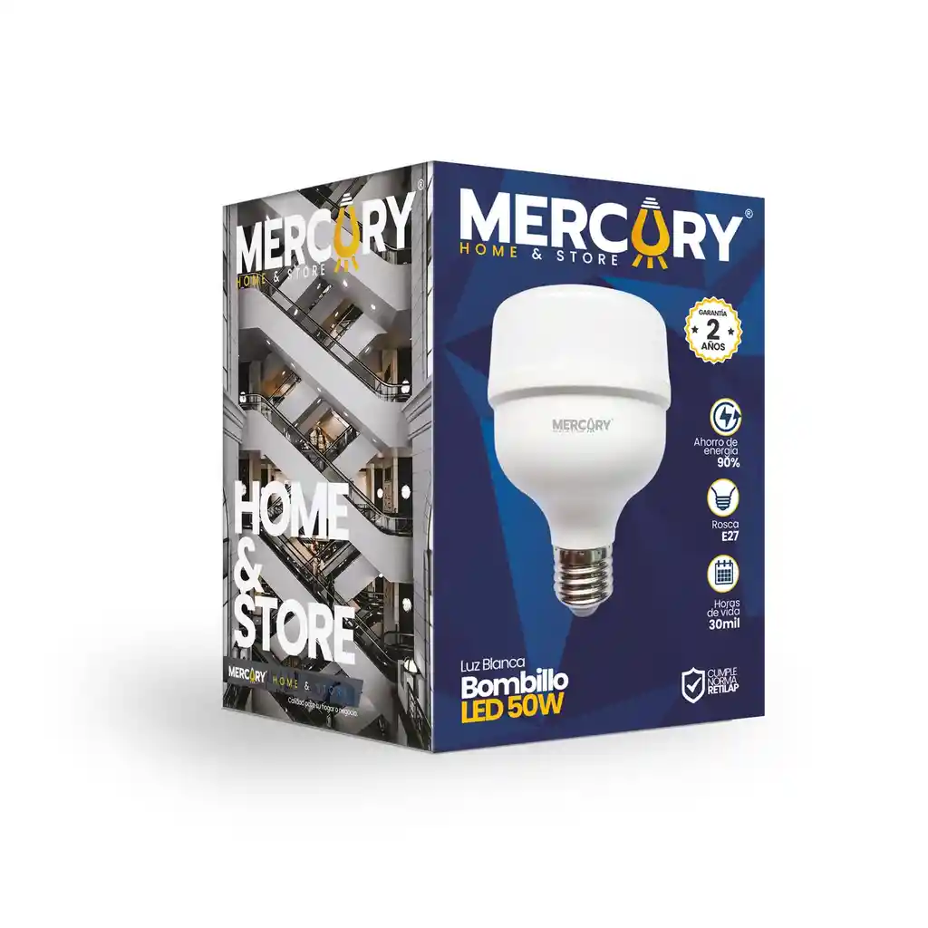 Bombillo Luz Blanca 50w Mercury