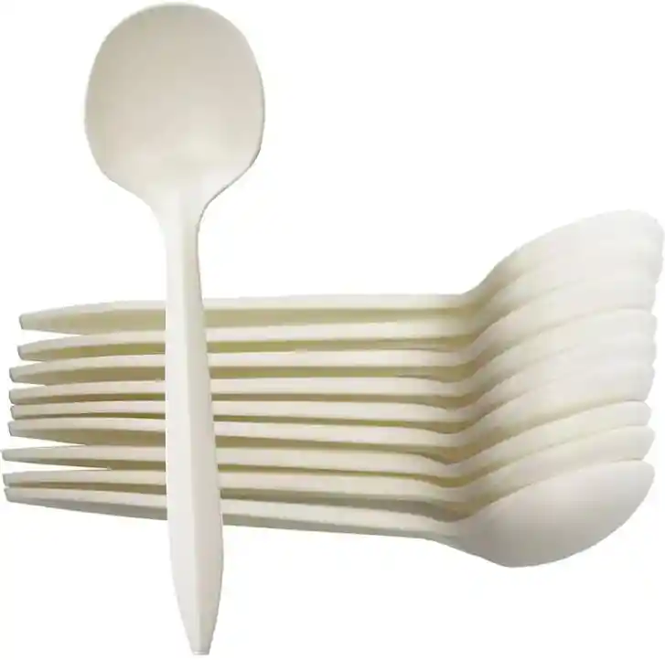 Paquete De Cucharas Plasticas Grandes Por 20 Unidades