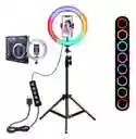 Aro Deluz 36cm Rgb -blancas Con Tripode