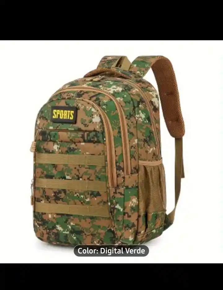 Maletas, Mochila, Morral De Camuflaje