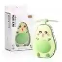 Espejo Aguacate De Maquillaje Luz Led Ventilador Recargable
