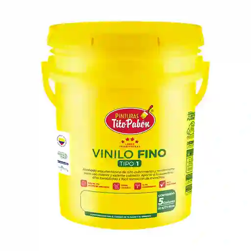 Vinilo Tito Pabon Tipo 1 Fino Caneca X 5 Galones
