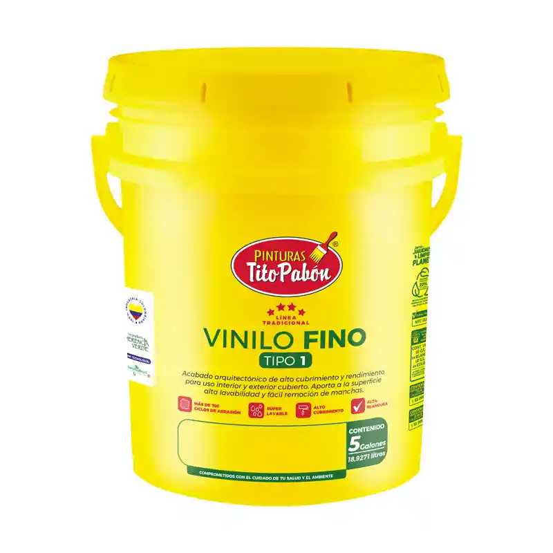 Vinilo Tito Pabon Tipo 1 Fino Caneca X 5 Galones