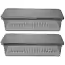 Organizador Porta Utensilios Multiusos Contenedor 1.5 Lt X 2 Unidades